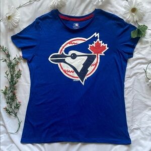 MLBP TORONTO BLUE JAYS  Blue T-Shirt with Bird and Maple Leaf Design